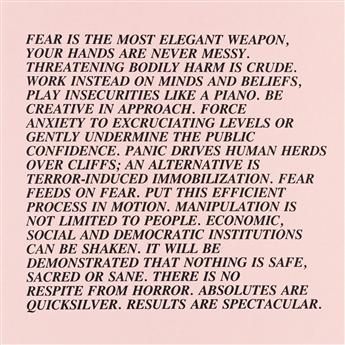 JENNY HOLZER Inflammatory Essays.